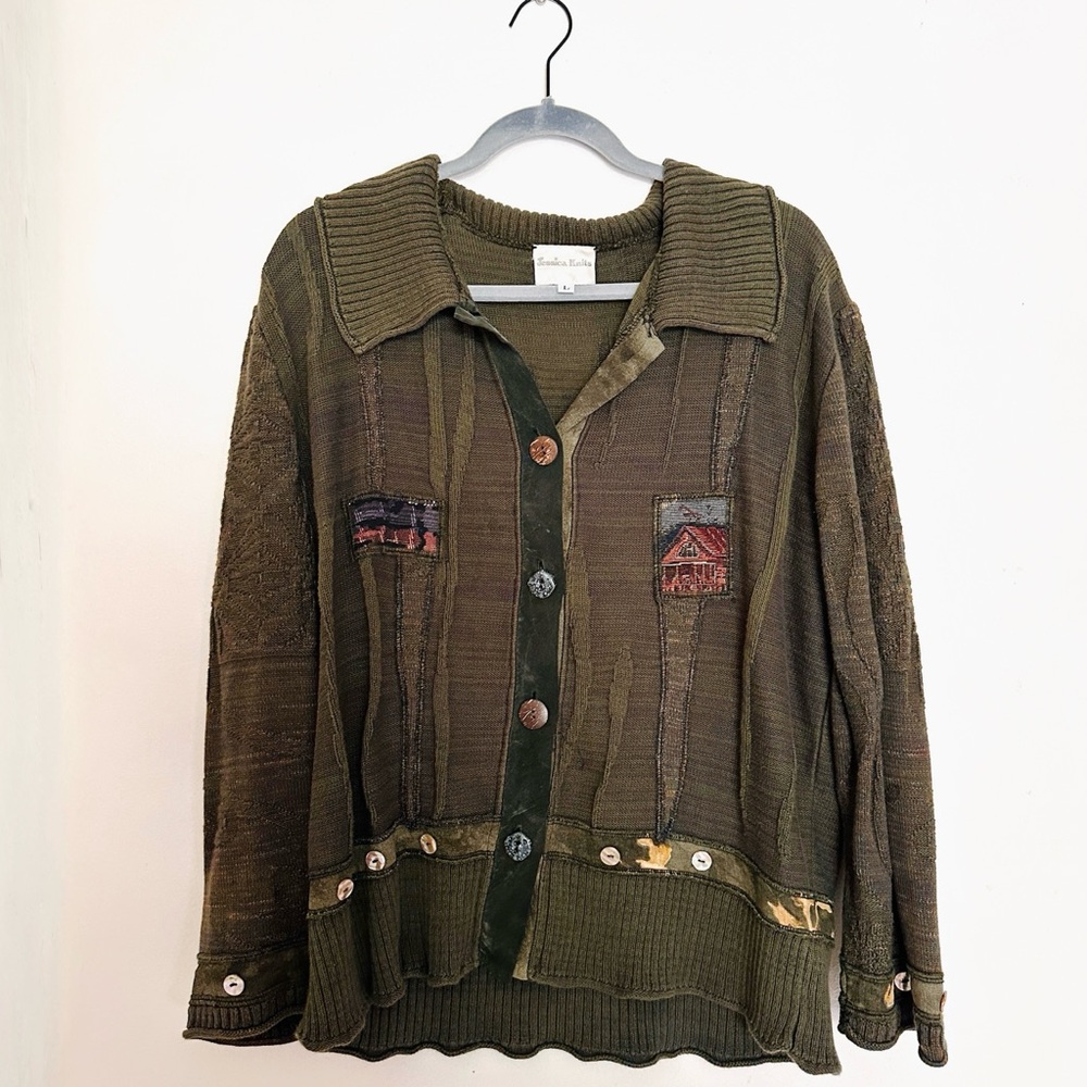 Jessica Knits Patchwork Cardigan